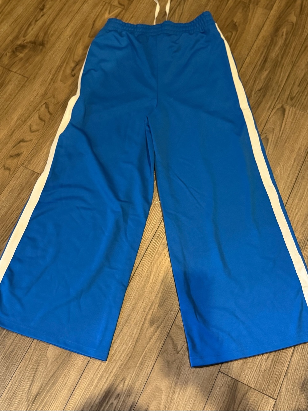 Urban Outfitters Sapphire Blue Wide Leg Side Stripe Track Pants NWT Size Medium